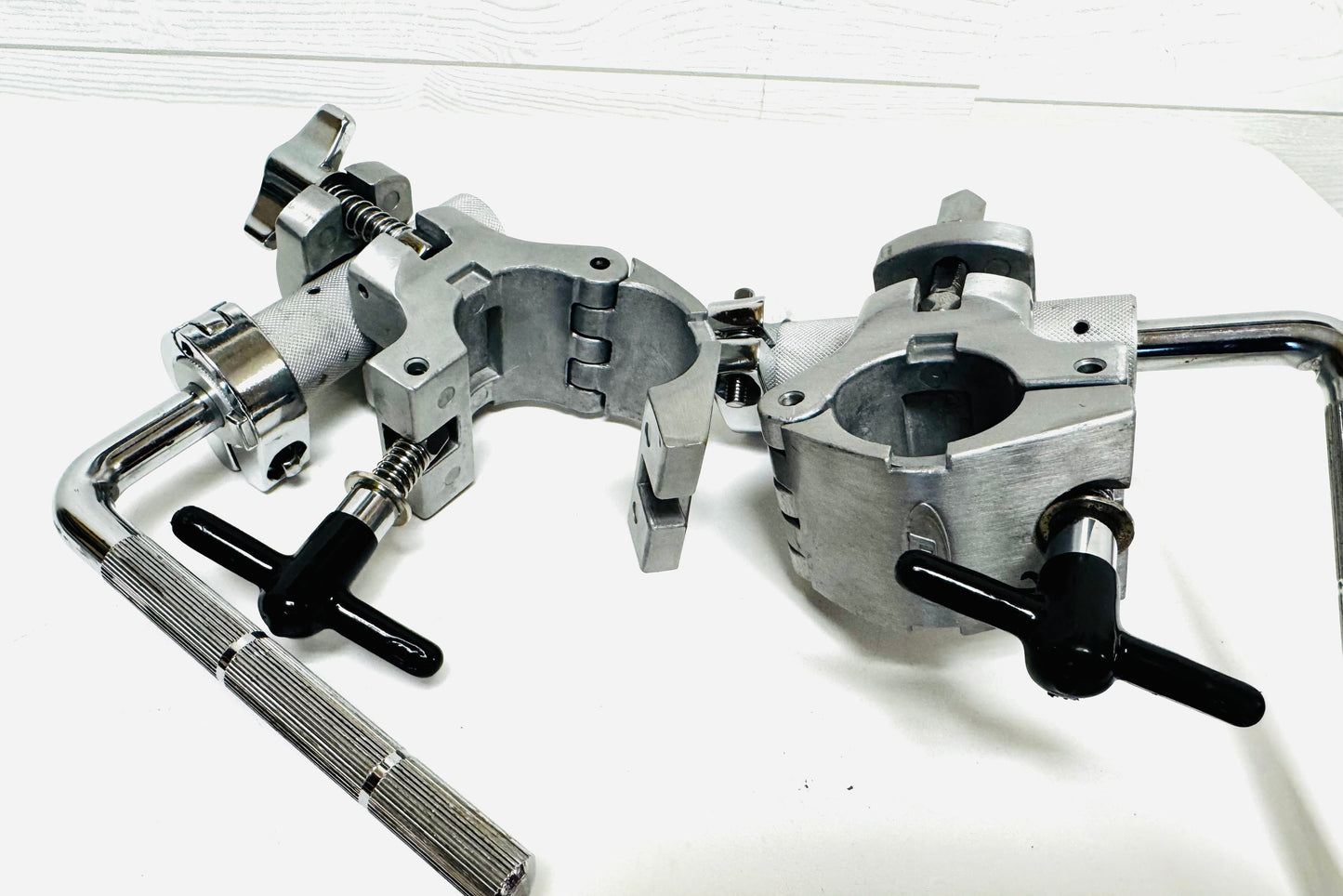 Pdp by DW Pair Rack Clamp w Rod Silver Chrome 1.5” 13mm fits Gibraltar
