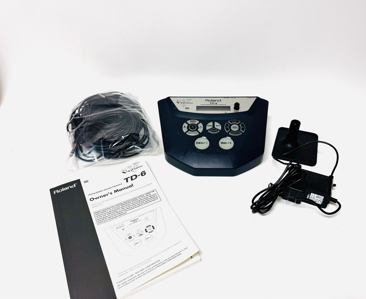 Roland TD-6 Module Brain Cables Power TD6
