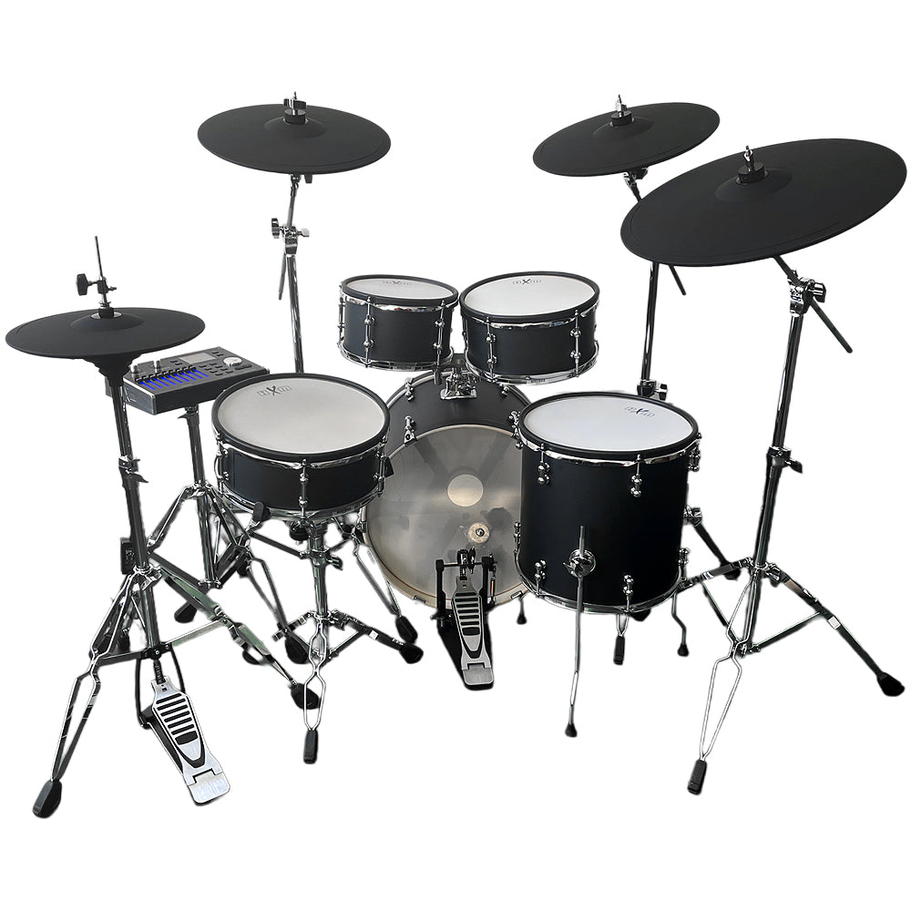 HXM XD-2000 KM Electronic Drum Professional Mesh 9-piece Kit Black Matte