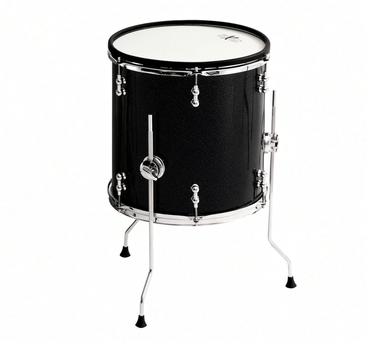 HXM 14 x 14” Black Sparkle Floor Tom for Roland Alesis Kit VAD