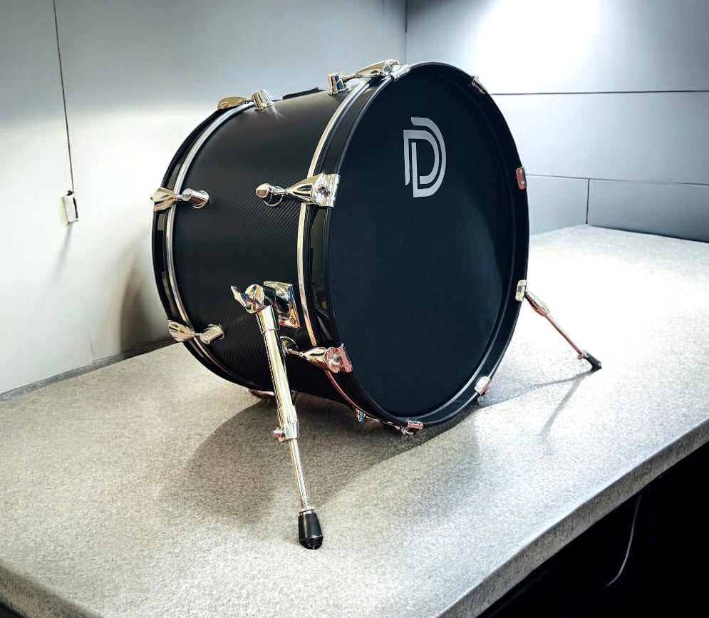 20” Lemon Carbon Black E Bass Kick Drum Trigger w DD Upgrades for Roland Alesis