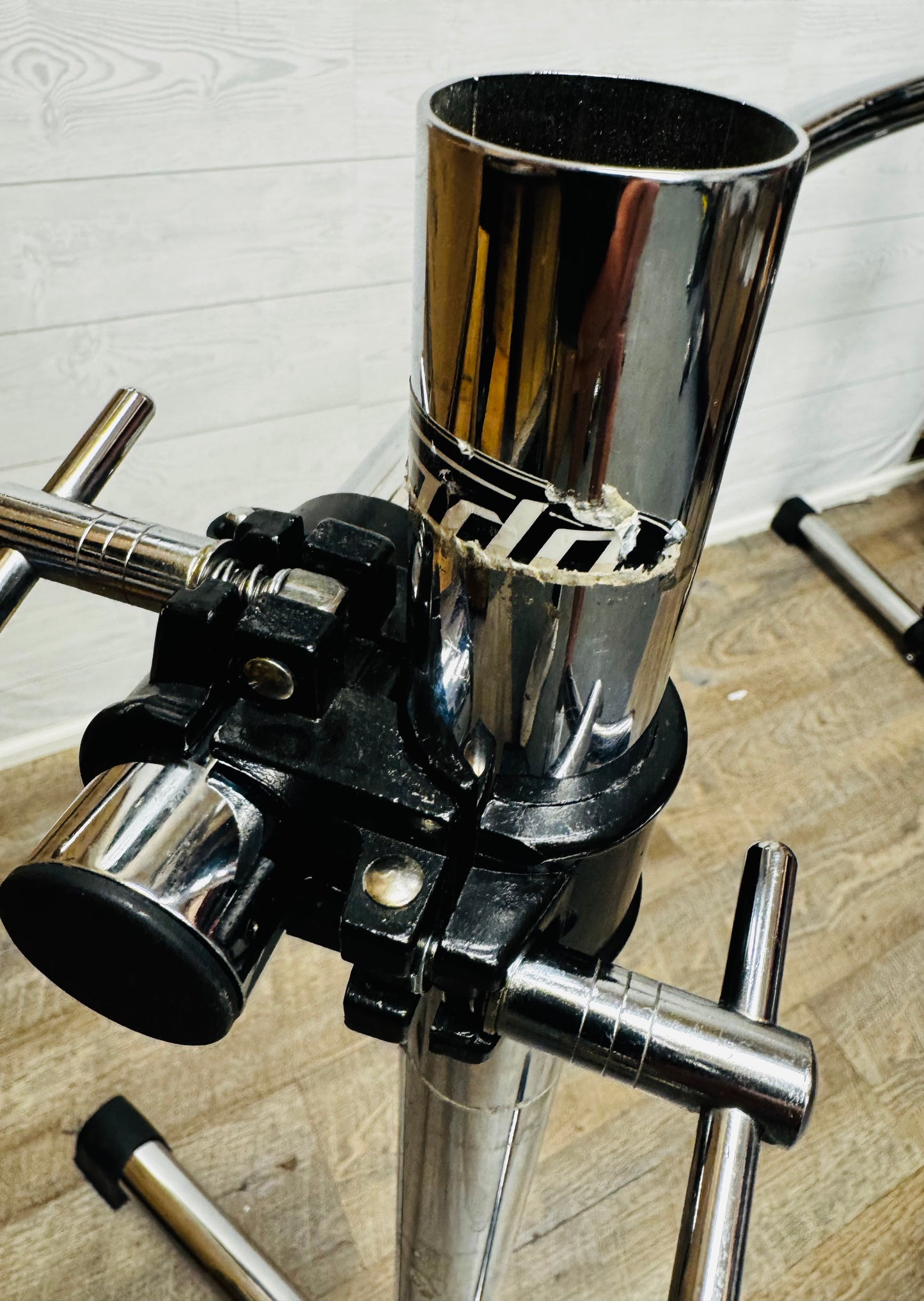 PDP Chrome Power Drum Rack Curved Gibraltar Clamp 1.5” Tubes