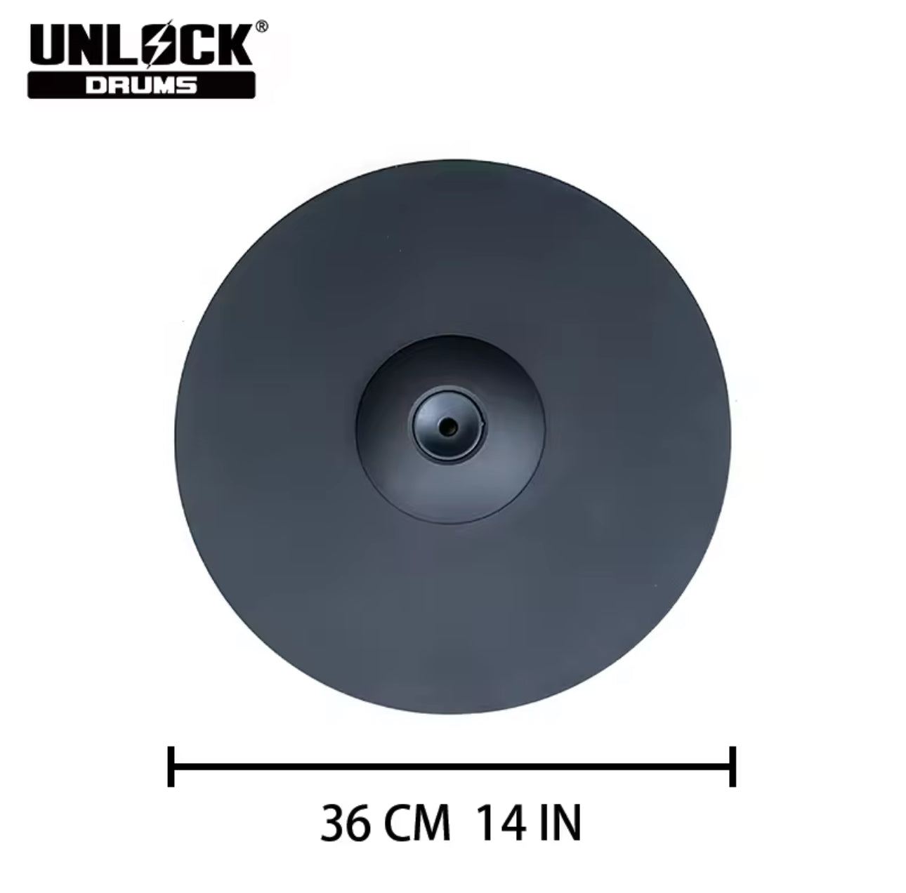 UNLOCK 14” 2 Piece Hi Hat Cymbals for Roland Alesis Strike VH