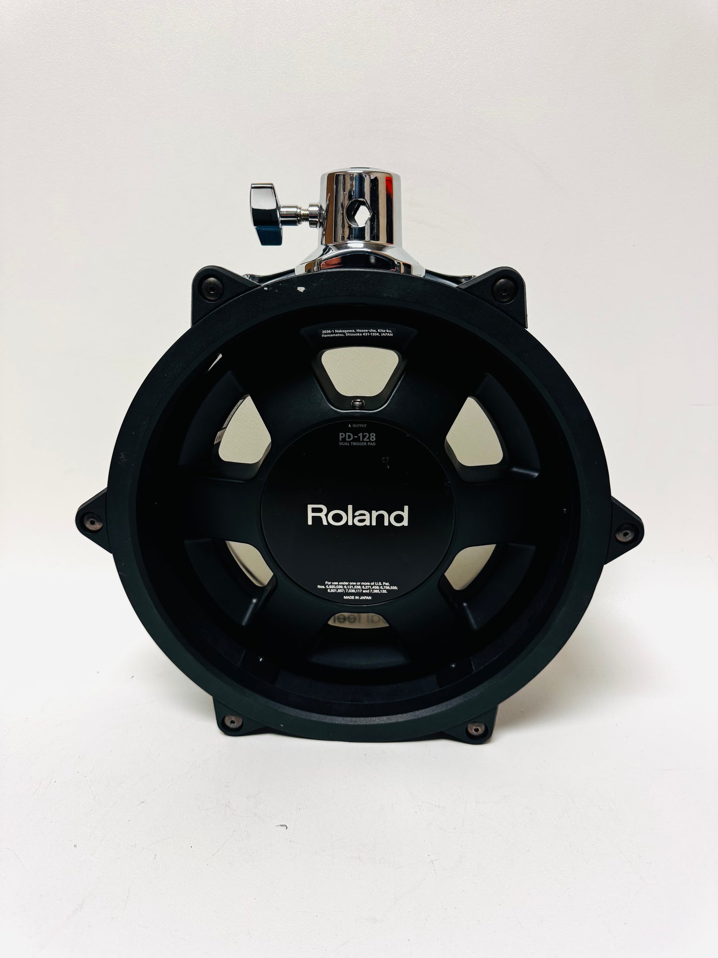 Roland PD-128 Blue 12” Mesh Snare or Tom Drum Pad w Clamp PD128
