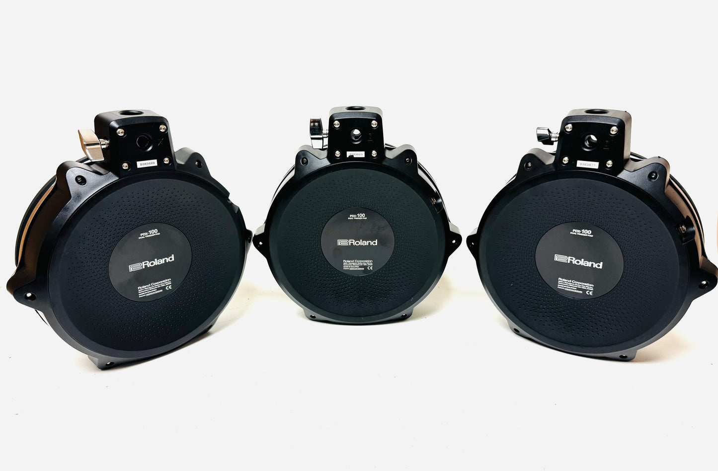 Set of 3 Roland PDX-100 10” Mesh Snare Tom Pad PDX100