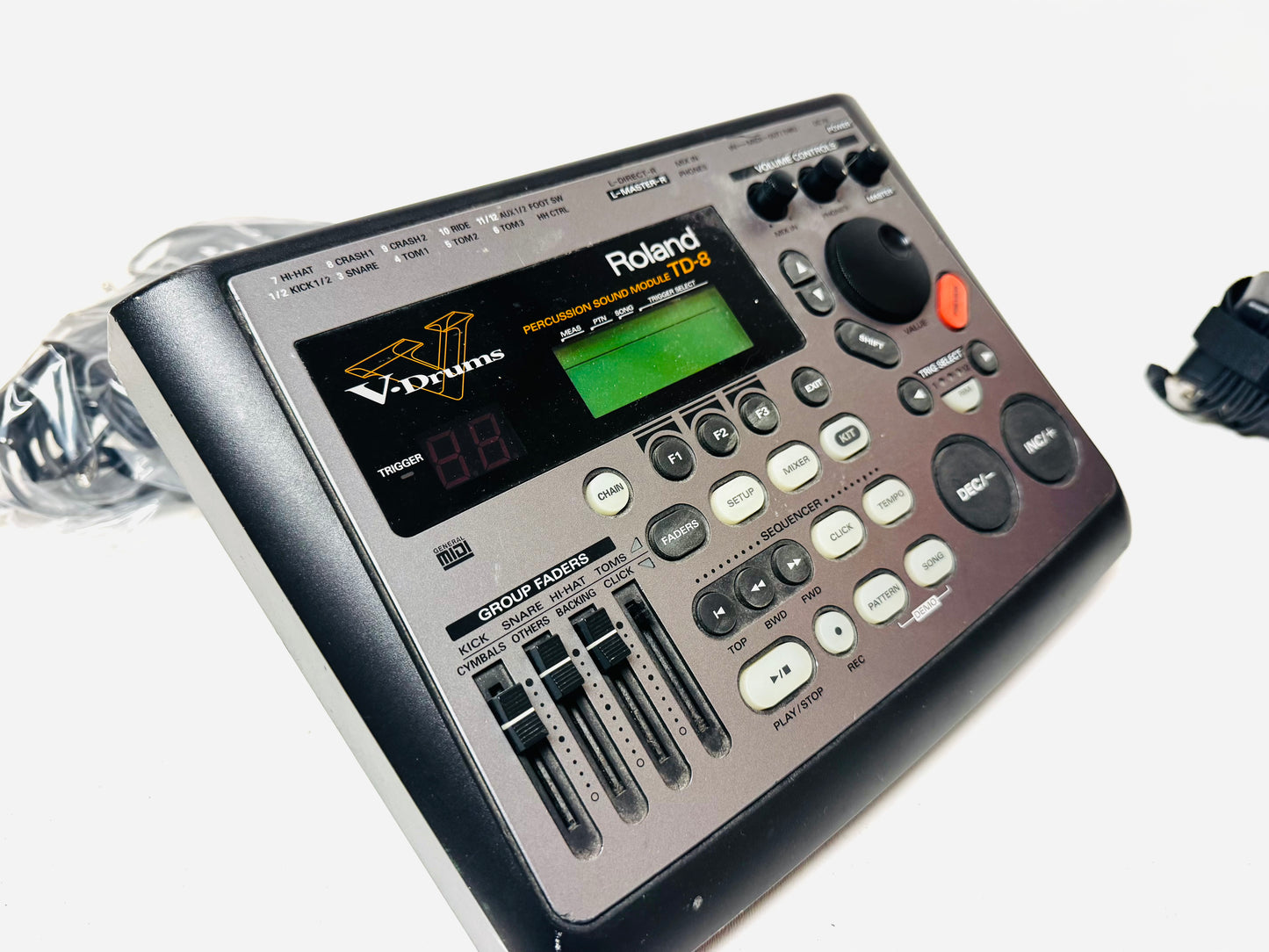 Roland TD-8 Module Brain Cables Power TD8 plus Cables