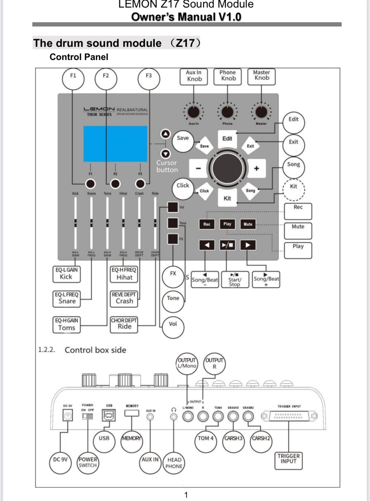 Lemon T950 Electronic Drum Set FLAME RED T-950 Compatible Roland Alesis