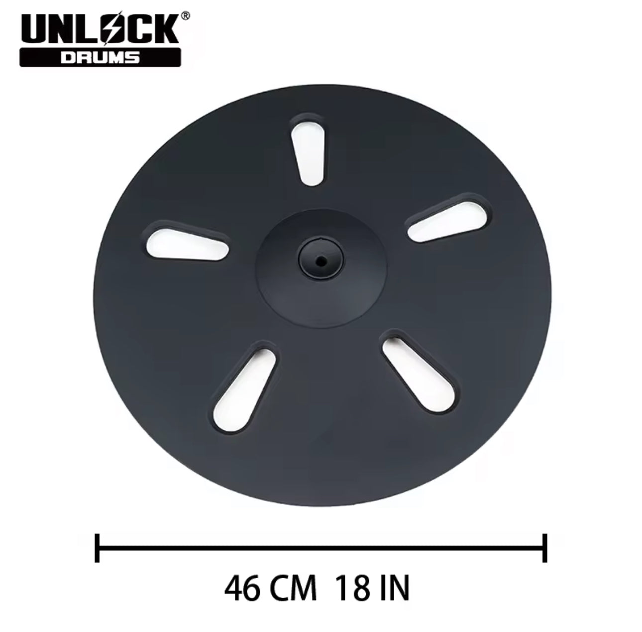 UNLOCK 18” Ride Crash Bell Cymbal for Roland Alesis Kit