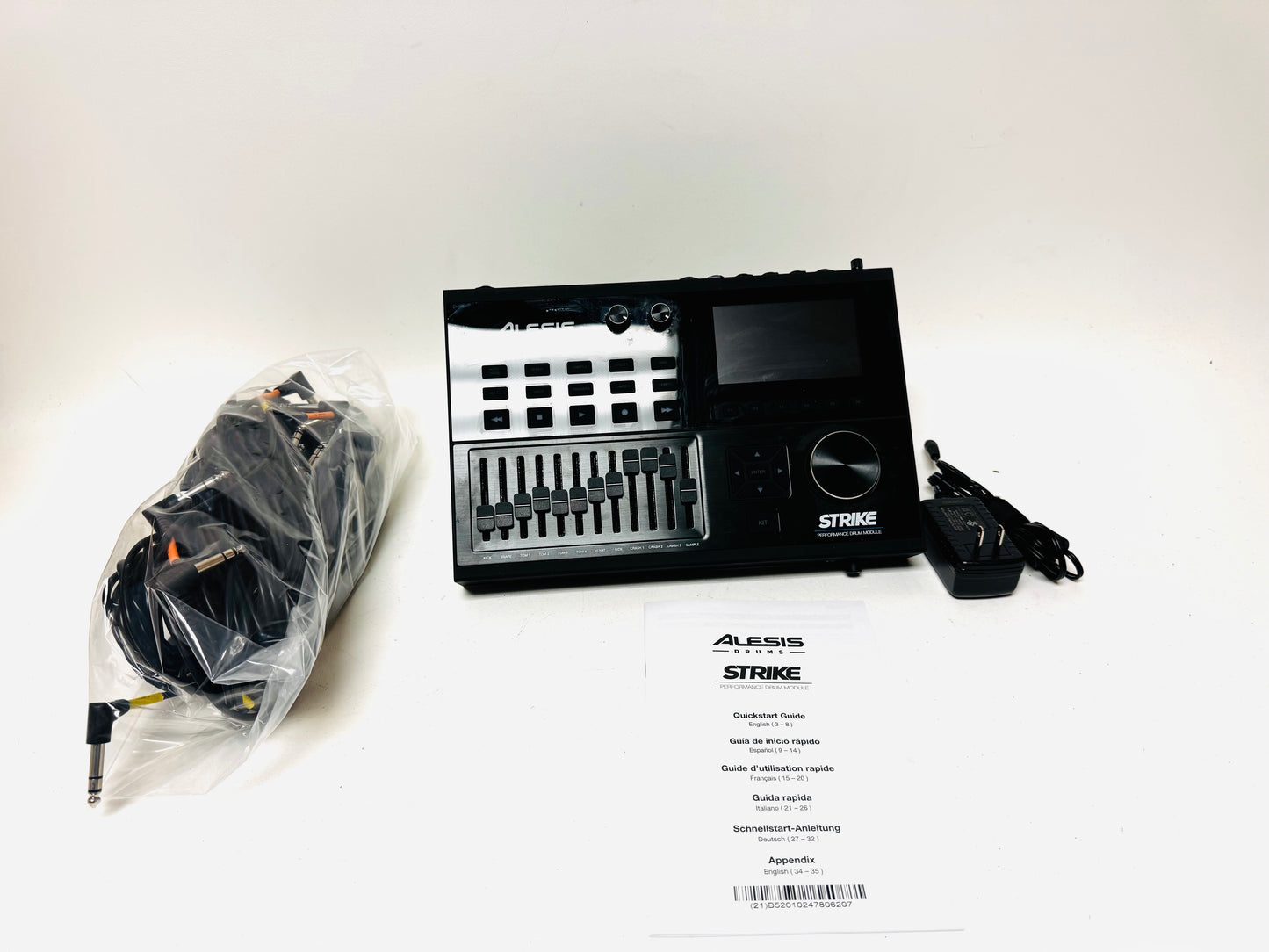Alesis Strike Drum Module Brain with Cables and Mount Plate