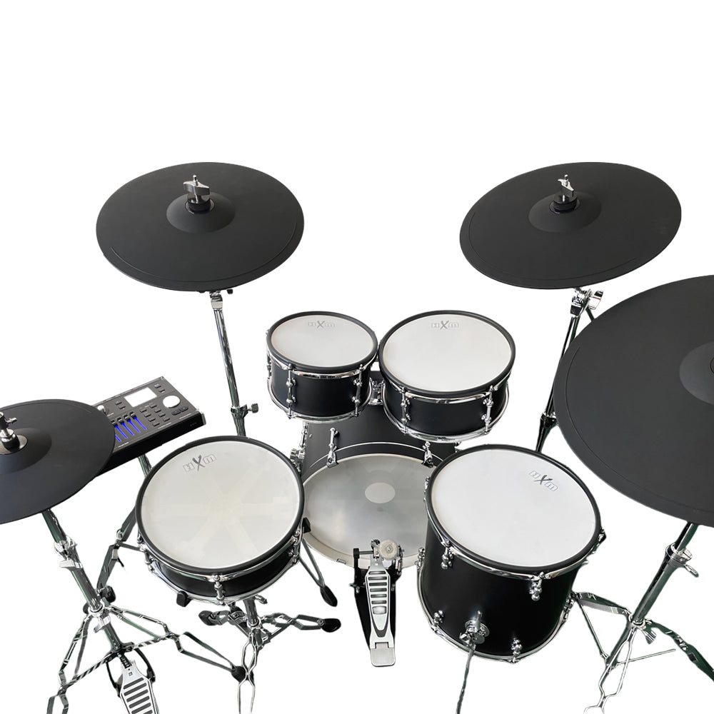 HXM XD-2000 KM Electronic Drum Professional Mesh 9-piece Kit Black Matte