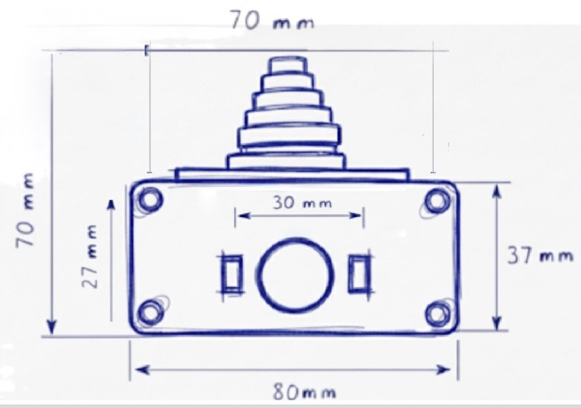 Dual Zone Unlock Internal Drum Trigger for Roland Alesis Acoustic Drum