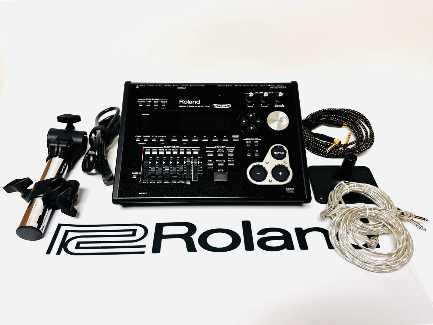 Roland TD-30 V-Drums Module w EXTRAS Brain TD30