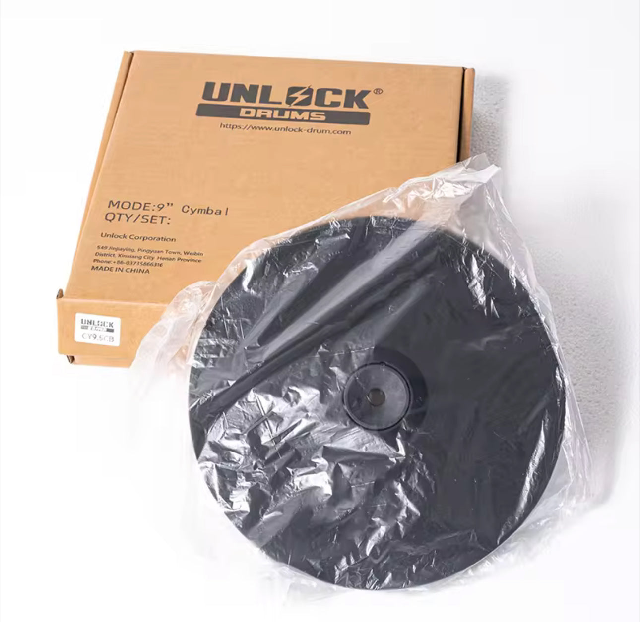 UNLOCK 9” Crash Splash Cymbal for Roland Alesis Kit