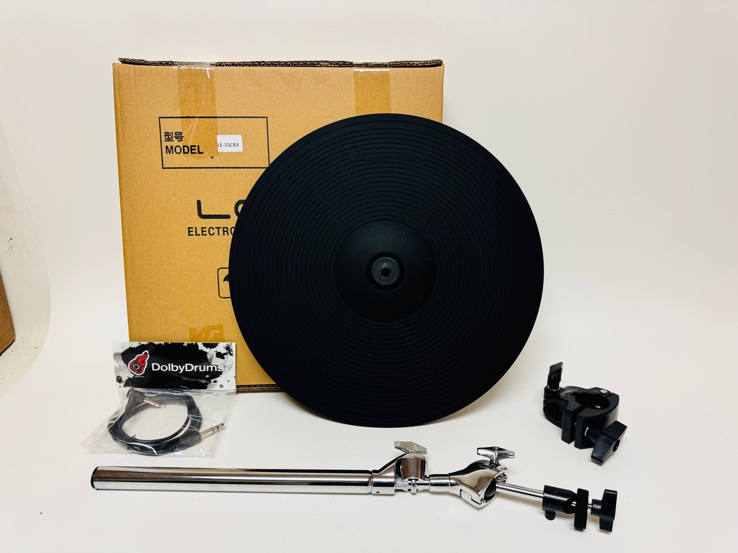 Lemon 15” Triple Zone Ride Cymbal for Roland Alesis Kit