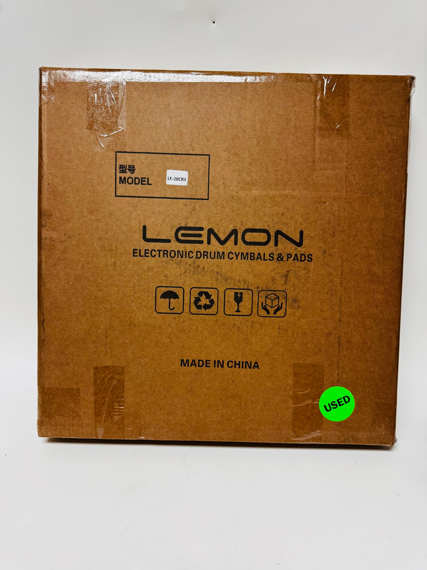 Used Lemon 20” Triple Zone Ride Cymbal for Roland Alesis Kit