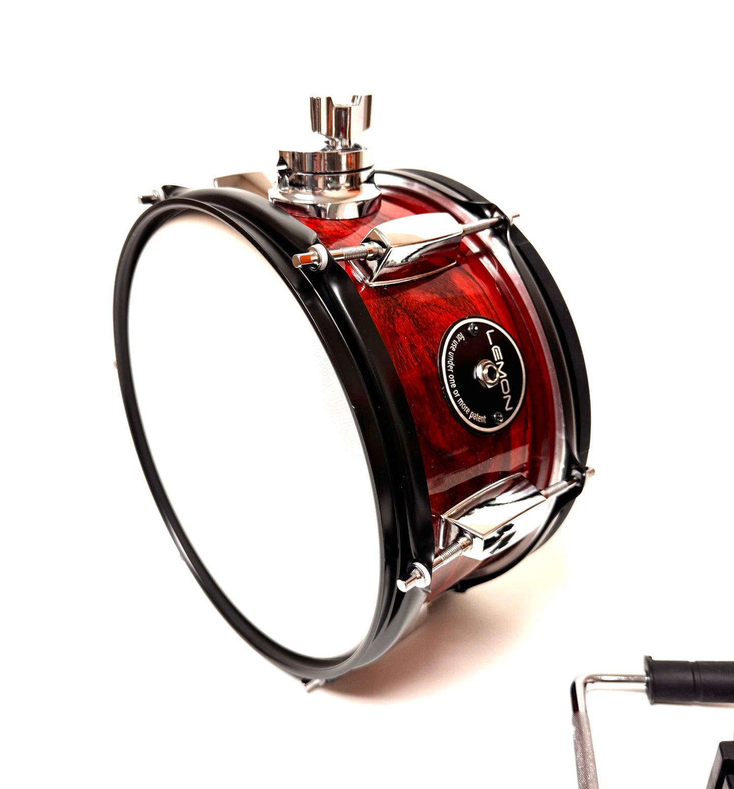 Lemon 10” x 5” RED FLAME Mesh Tom for Roland Alesis Strike Kit Kit