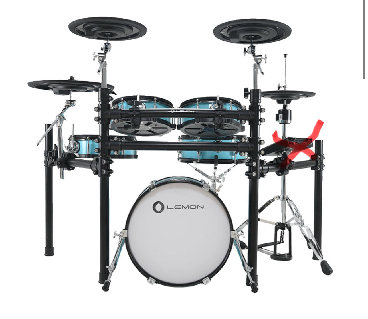 Lemon T630 Electronic Drum Kit NO MODULE Blue for Roland or Alesis Strike Stata