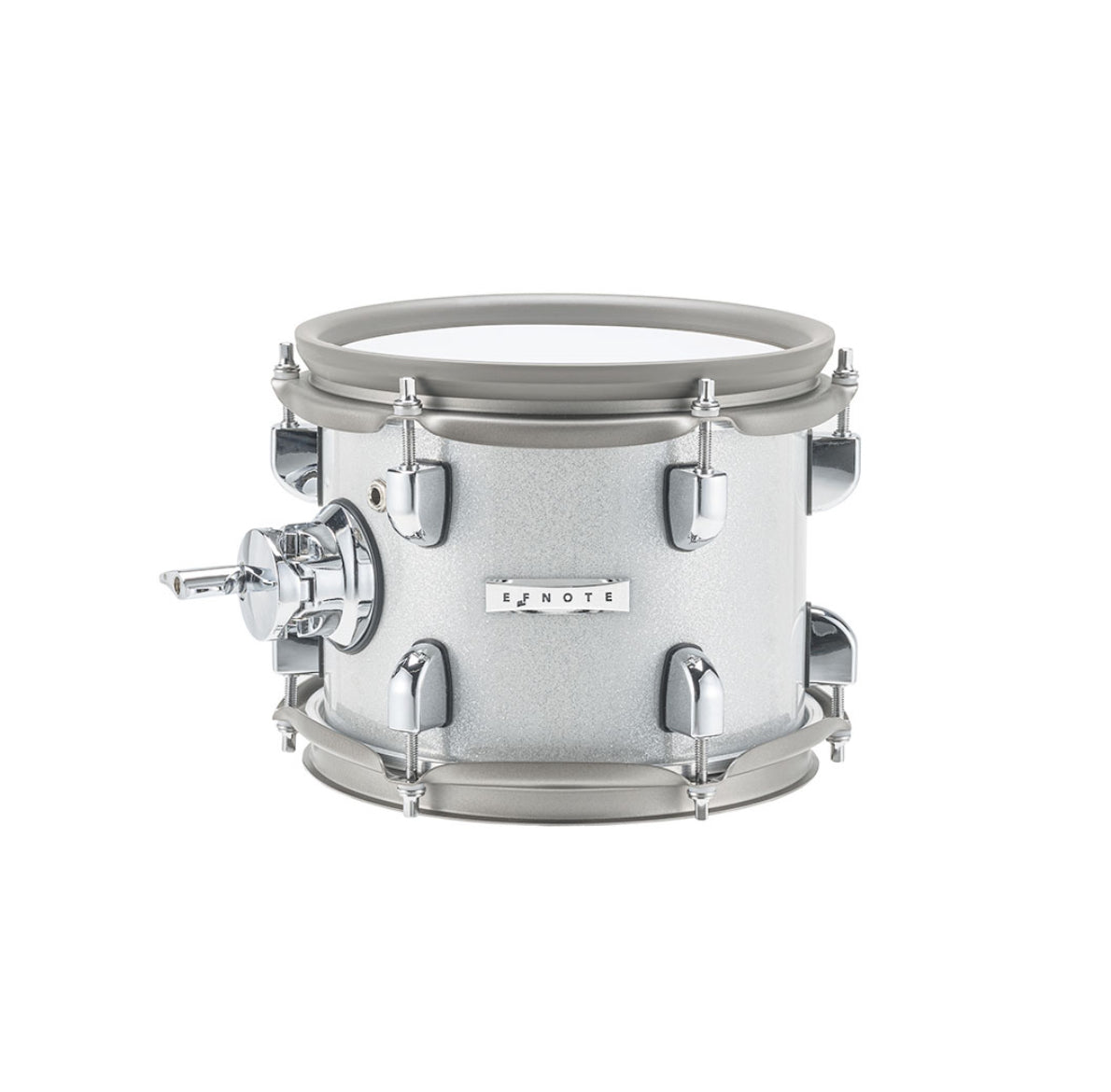 EFNOTE 8 x 6.5” Rack Tom Drum White Sparkle EFD-T0865-WS