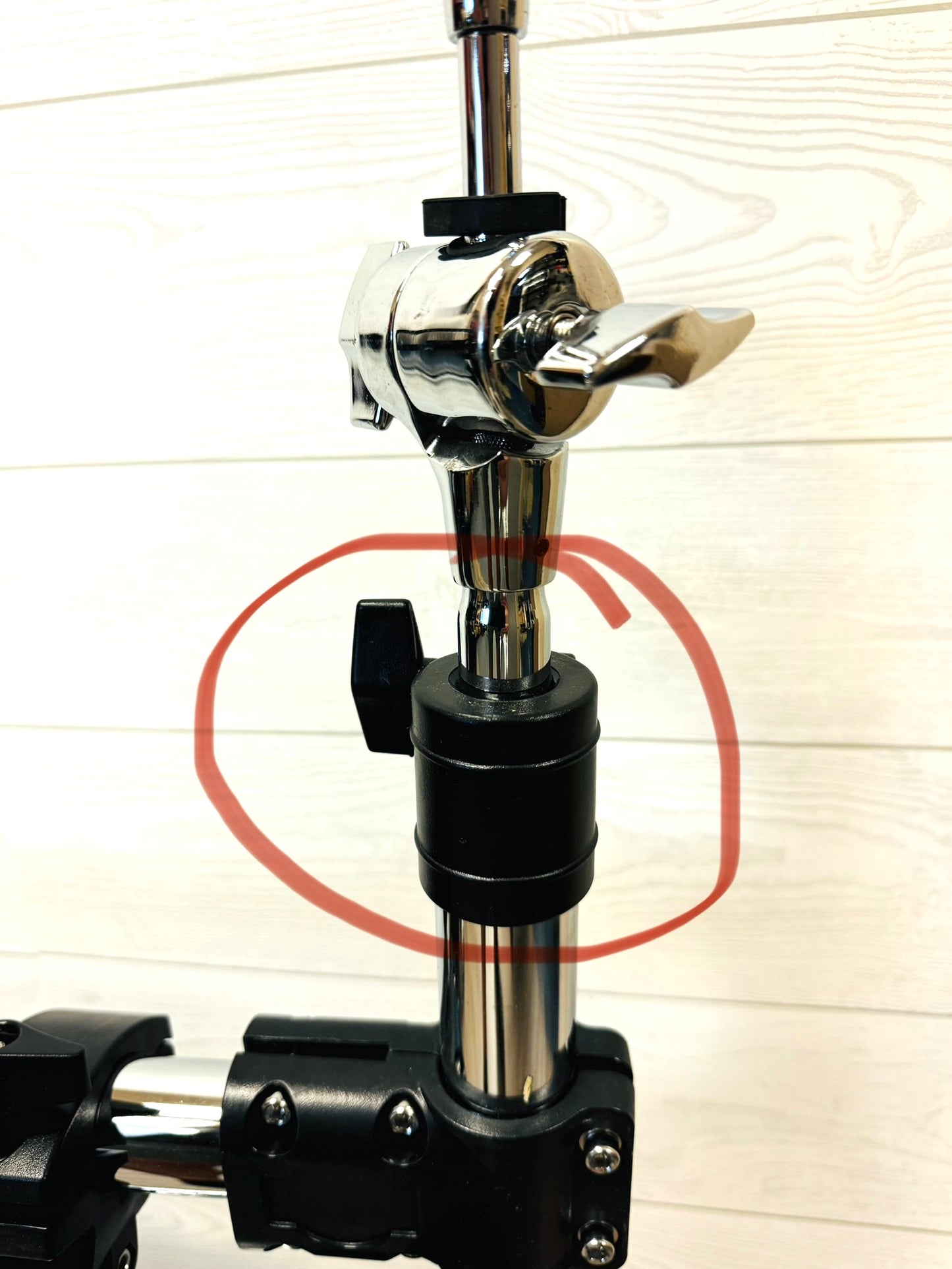 Pair of Top Mount Post Rack Clamp Cymbal Arm Mount 1.5” for Roland Yamaha Gibraltar