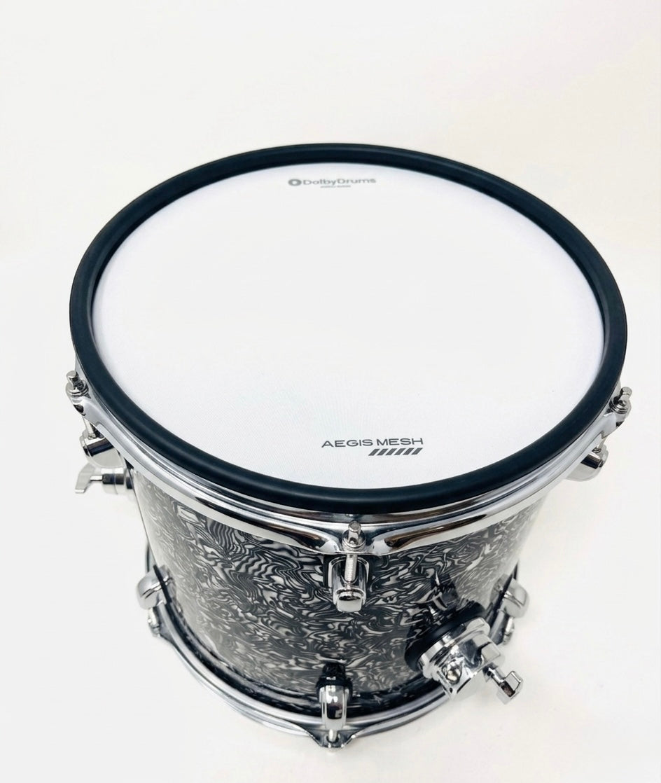 Dolby 12” x 12” Black Abalone Floor Tom Electronic Full Shell for Roland Alesis