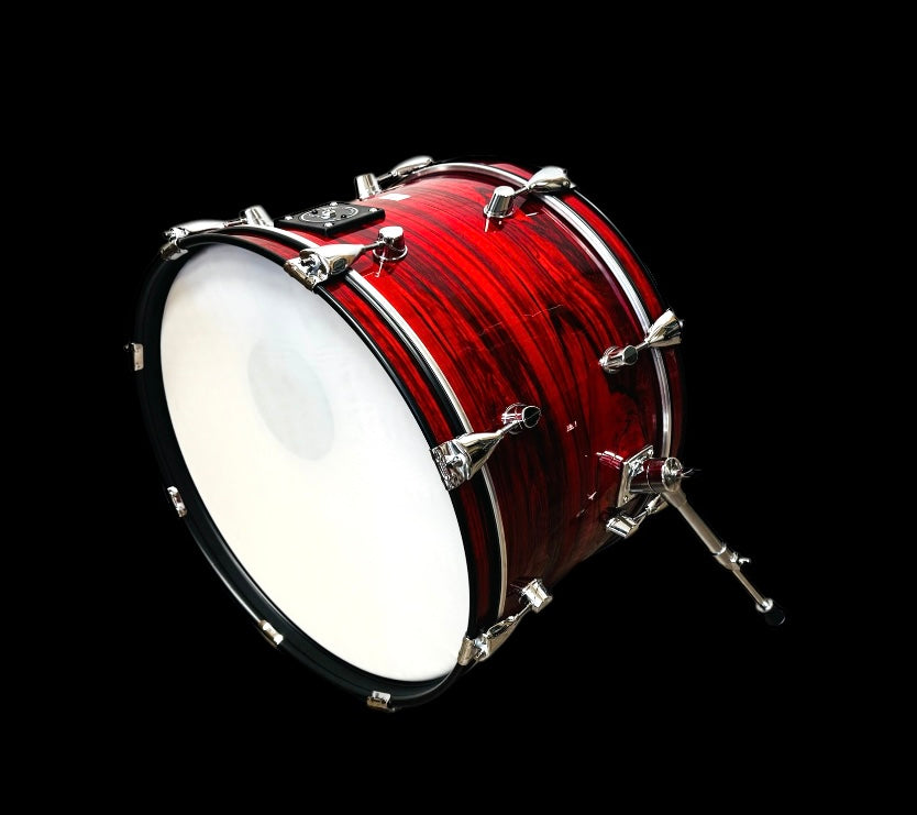 Lemon (20”x12”) Red Flame Bass Kick Drum for Roland Alesis