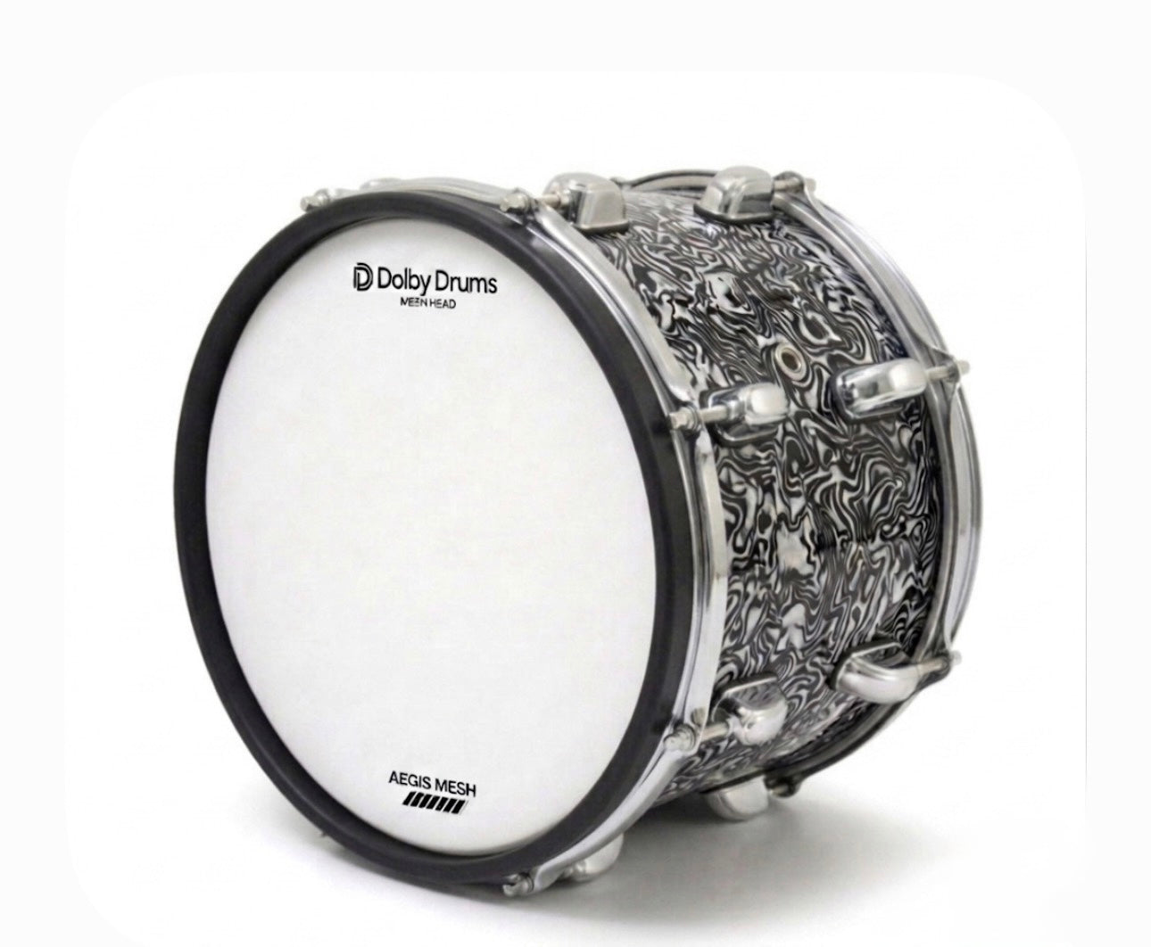 Dolby 10” Electronic Black Abalone TOM w 6 Triggers for Roland Alesis Drum