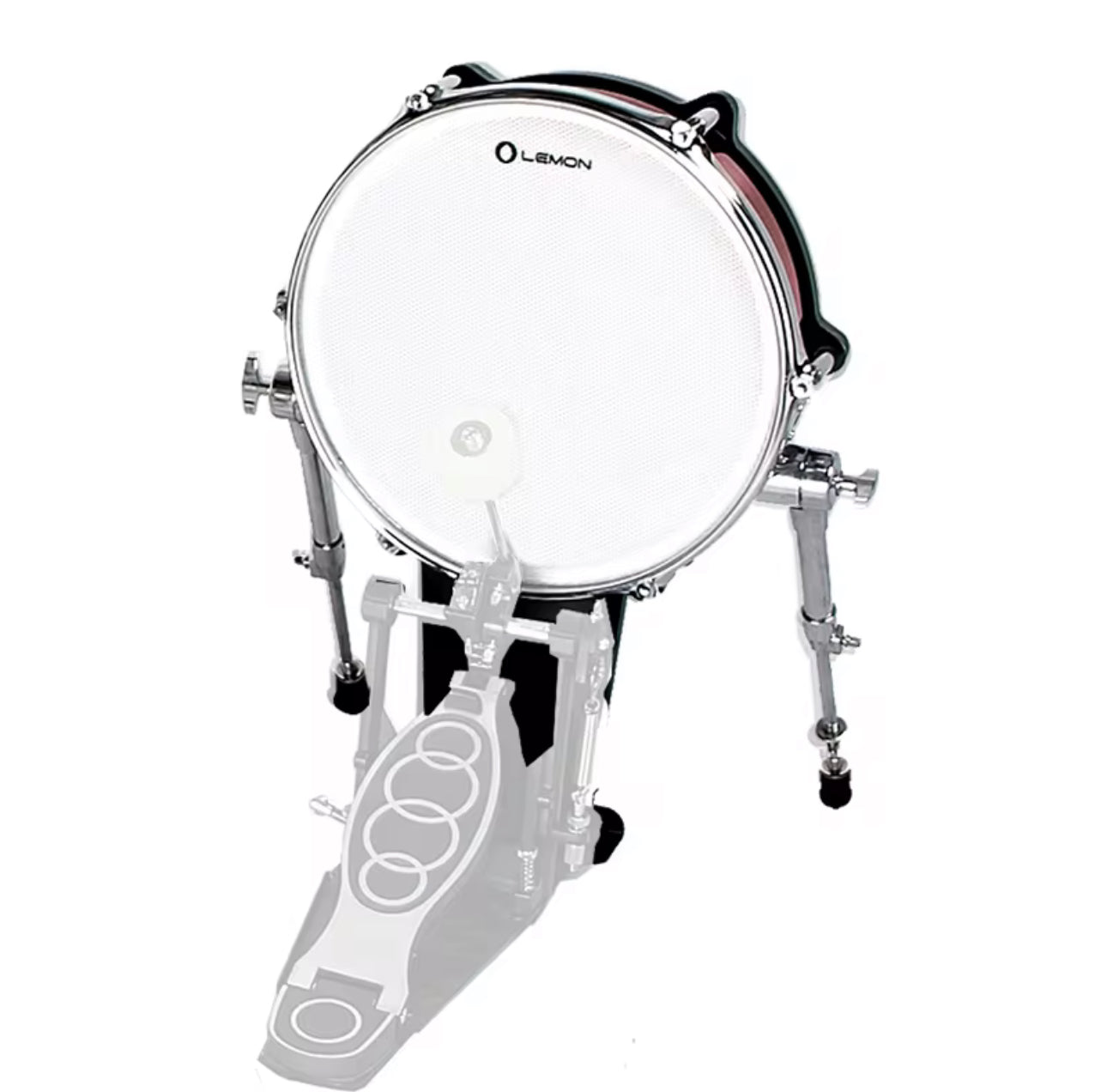 Lemon 12” RED Bass Kick Drum for Roland and Alesis Kit