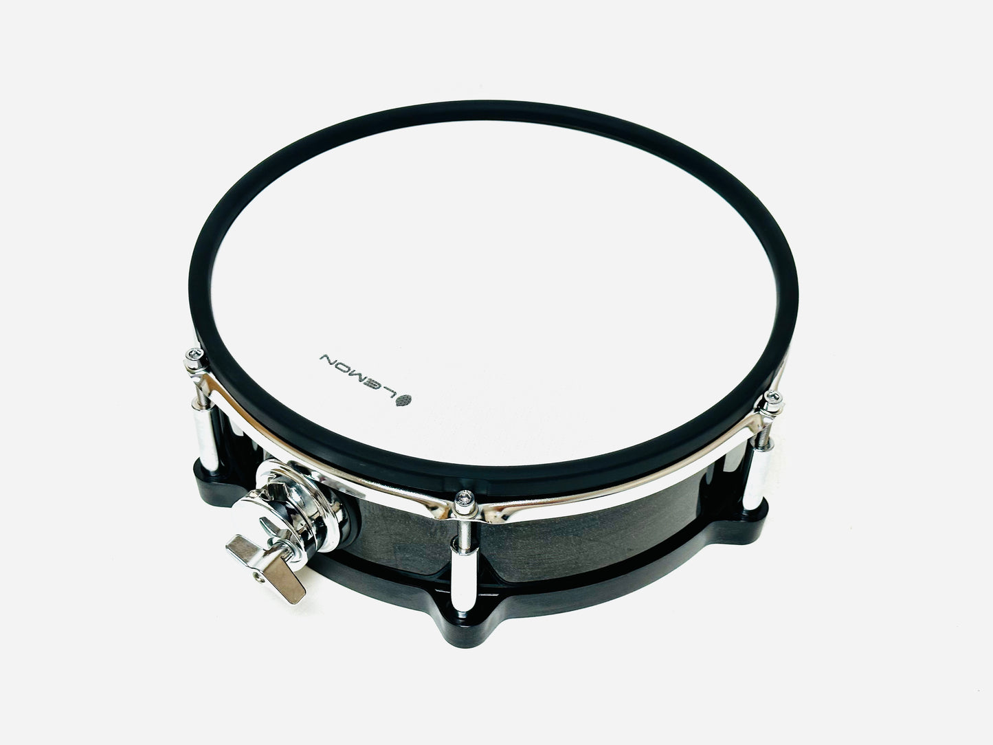 Lemon used 12”X4” Dual zone sparkle mesh drum pad