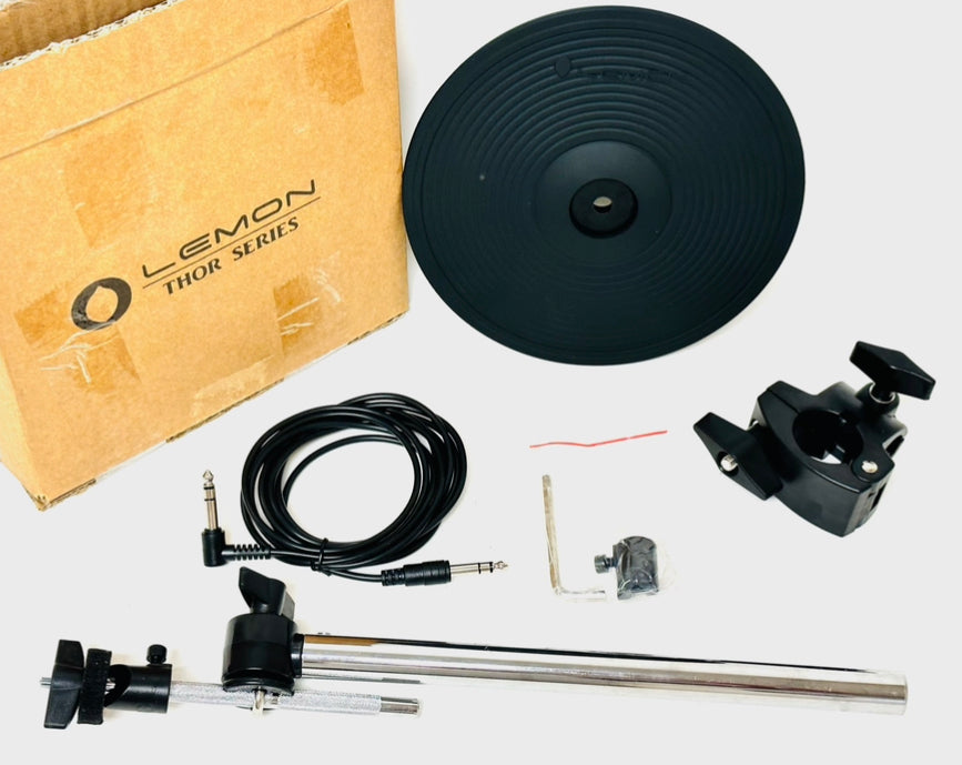 Lemon 9” Crash Splash Cymbal w Arm and Clamp for Roland Alesis Kit