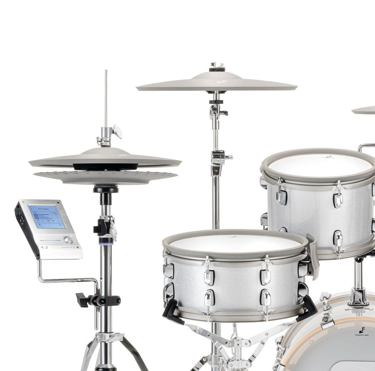 EFNOTE 5 BUNDLE Acoustic Designed Electronic Drum Kit White Sparkle