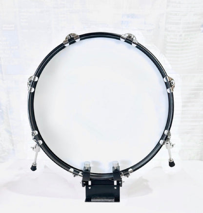 Dolby 16” x 10” Electronic Kick Drum White w Silver Sparkle Bass for Roland Alesis HX