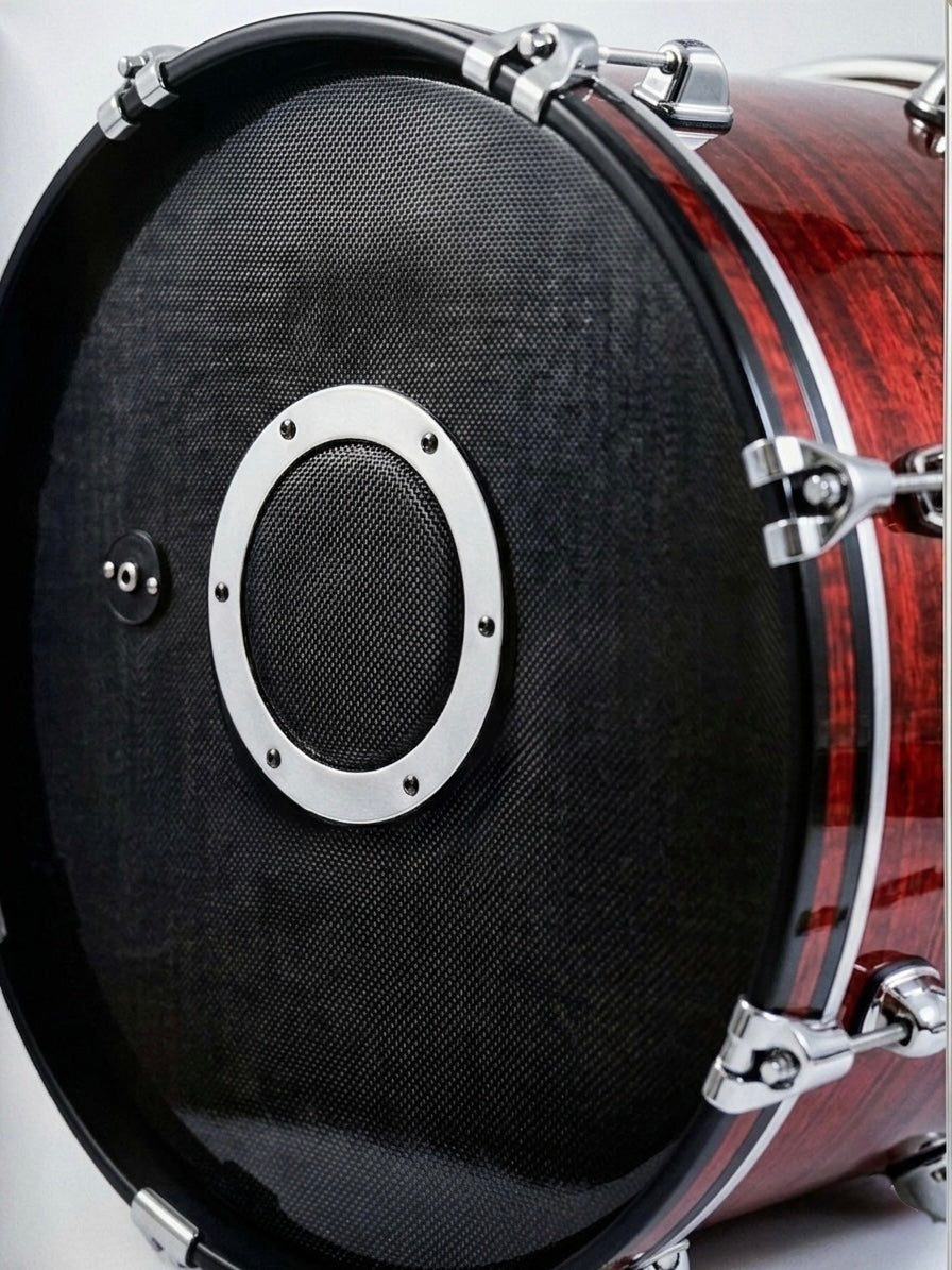 Dolby E Drum Shell Pack RED WOOD Kick Snare Tom for Roland Alesis Lemon