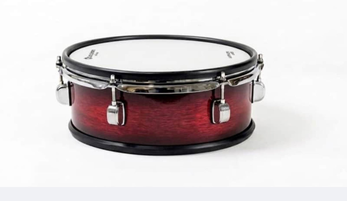 Dolby 12” Dual Core RED FADE Electronic Silicone SNARE for Roland Drum