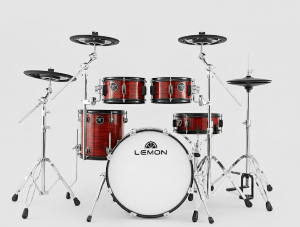 Lemon T950 Electronic Drum Set FLAME RED  T-950 Compatible Roland Alesis