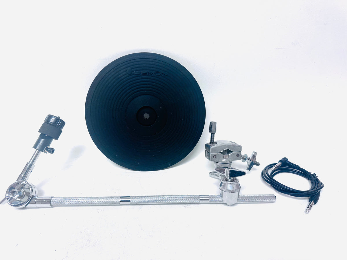 Used Lemon 9” Crash Splash Cymbal w Arm Bundle for Roland Alesis Kit