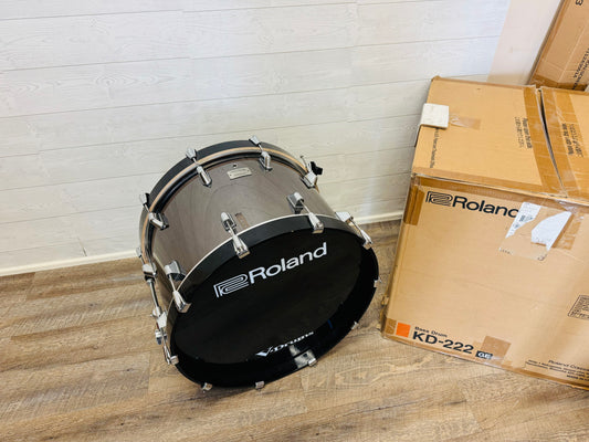 Roland KD-220 **READ** BC Black Chrome Kick Drum TD50 KD22 22”