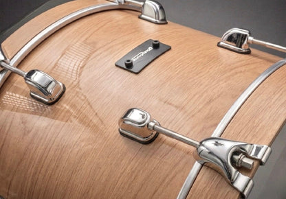 Dolby Electronic 3pc Drum Set 22” Bass Natural Wood for Roland Alesis