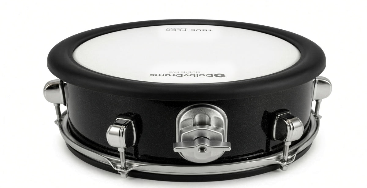 Dolby 12” Dual Core Black Sparkle SNARE or TOM for Electronic Roland Drum