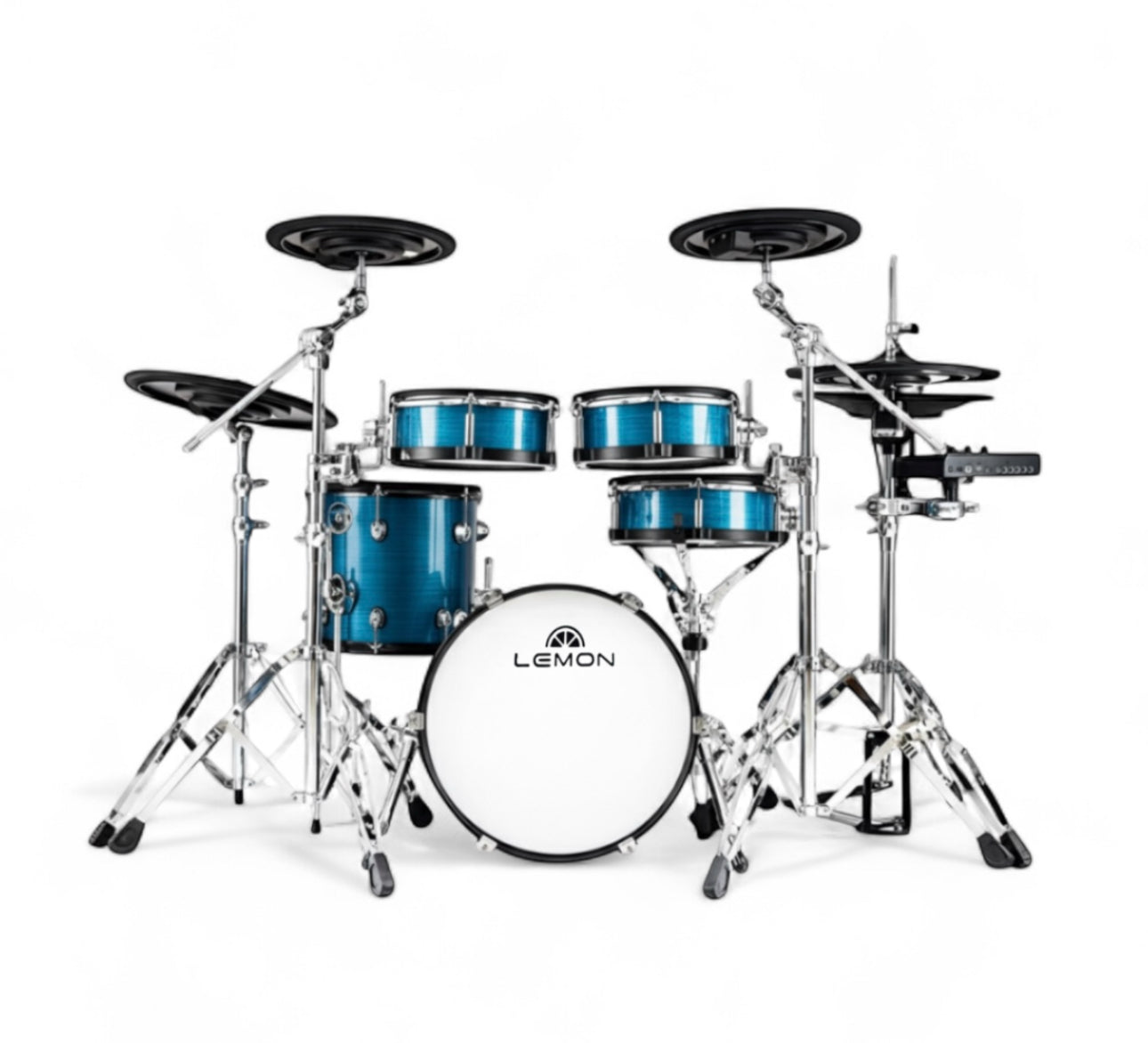 Lemon T-820 Lake Blue Full Electronic Drum Kit T820 Compatible w Roland