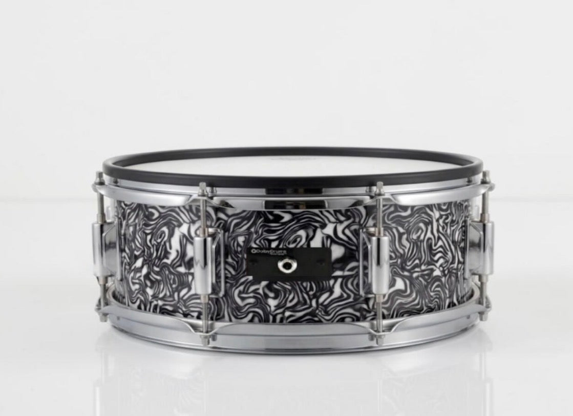 Dolby 14 x 5” Electronic Black Abalone SNARE w 6 Triggers for Roland Alesis Drum