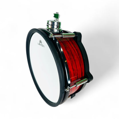 Lemon 10” x 4” RED FLAME Mesh Tom w Clamp for Roland Alesis Strike Kit