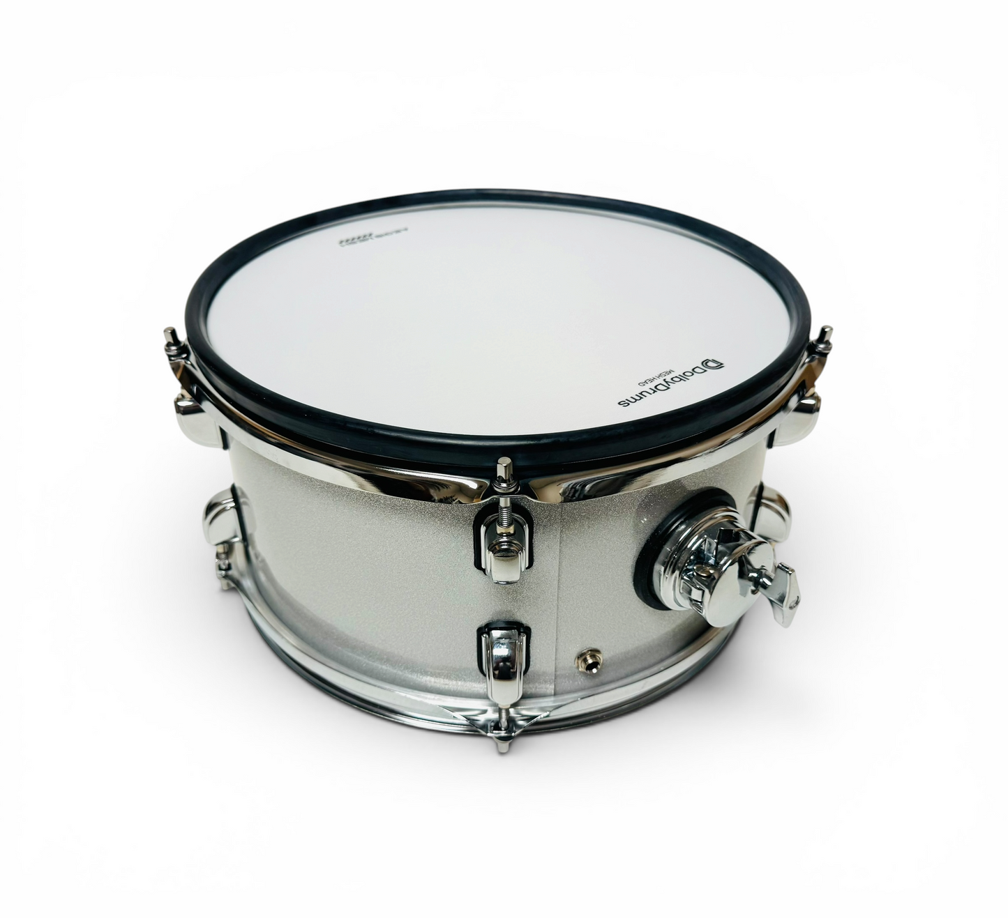 Dolby 12” Electronic White Silver TOM w 6 Triggers for Roland Alesis Drum