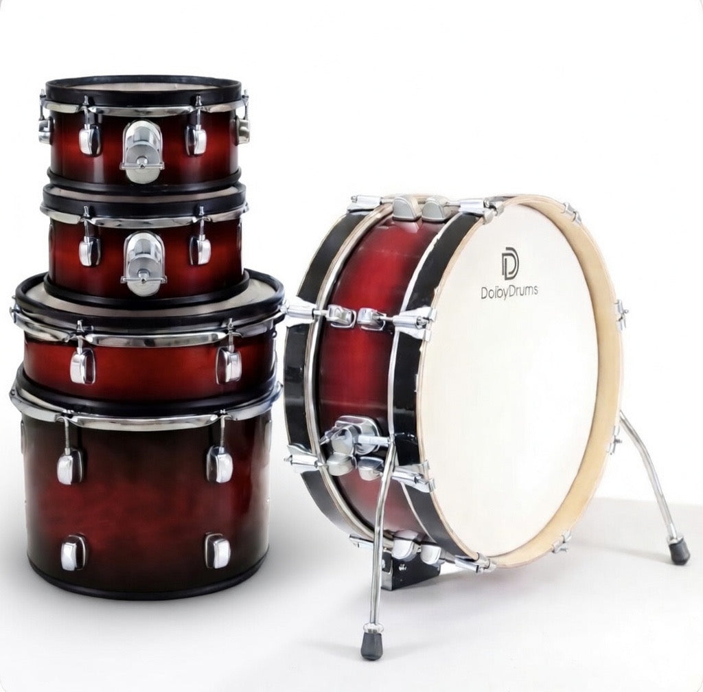 Dolby Dual Core Hybrid Shell Pack Red Fade Electronic Drum for Roland Alesis