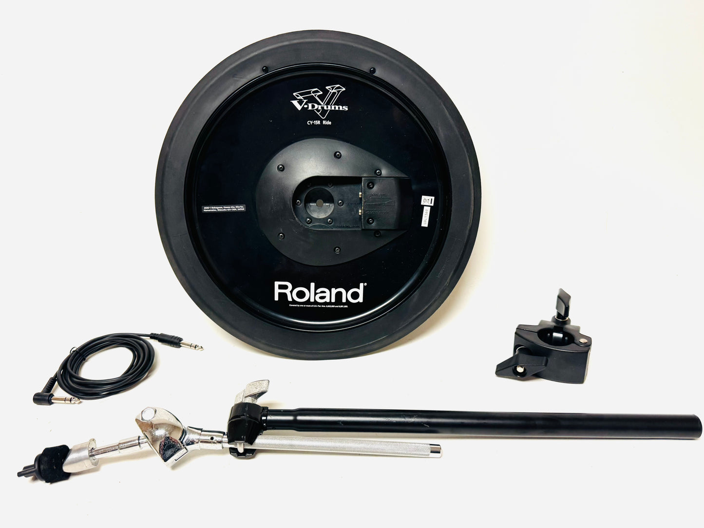 Roland CY-15R Black Ride Cymbal with Arm Clamp Cable CY15 CY-15