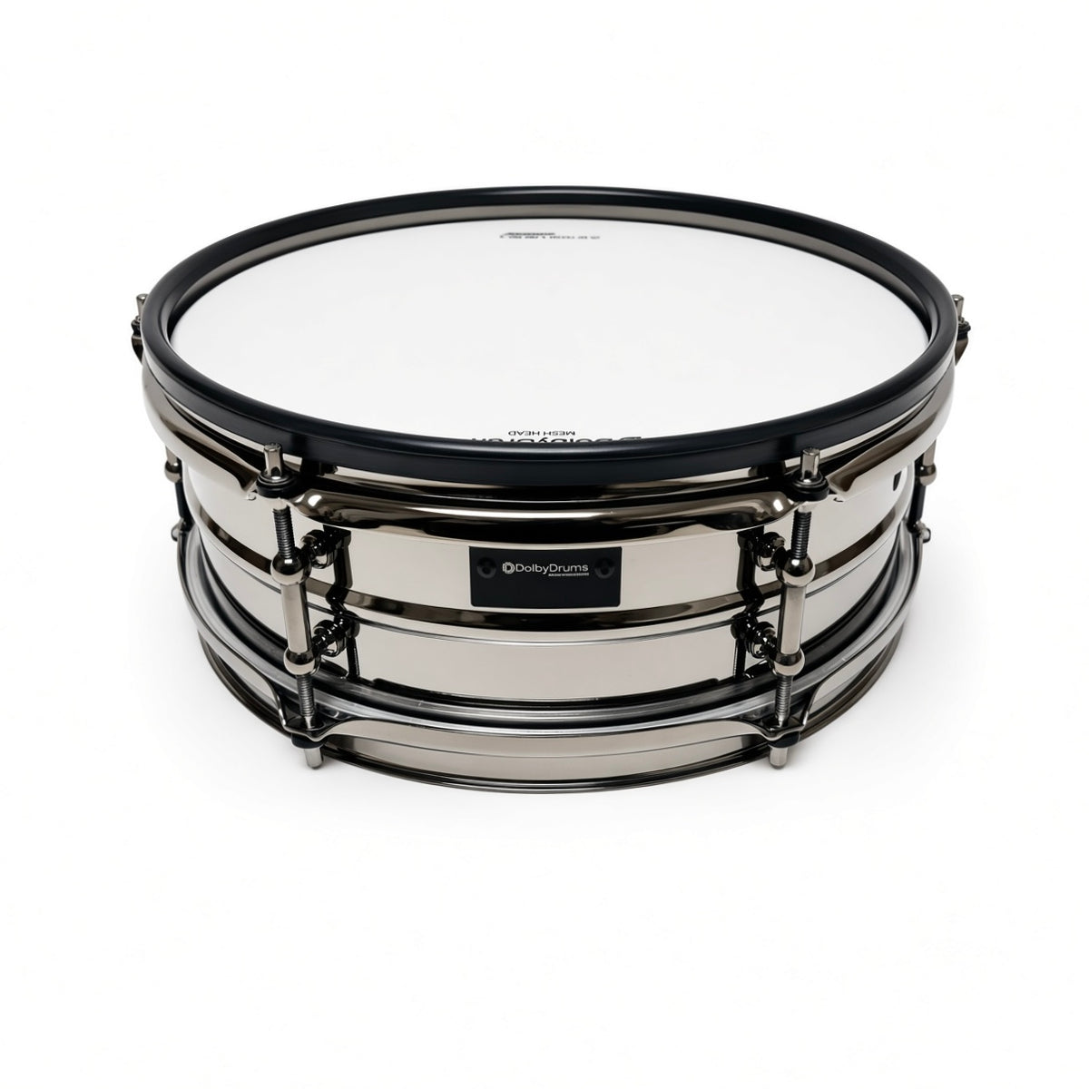 Dolby 12” Electronic Black Nickel SNARE w 6 Triggers M6 PRO for Roland Alesis Drum