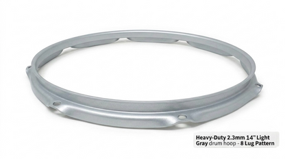 Dolby 14” Gray Hoop 8 Lug 2.3 mm Heavy Duty Triple Flange