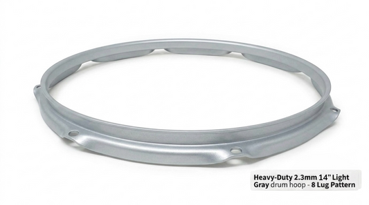 Dolby 14” Gray Hoop 8 Lug 2.3 mm Heavy Duty Triple Flange