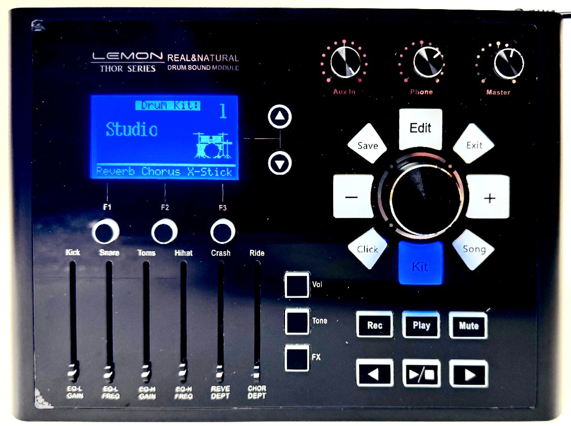 Lemon T-950 SE Drum Set BLACK Compatible Roland +Alesis T950