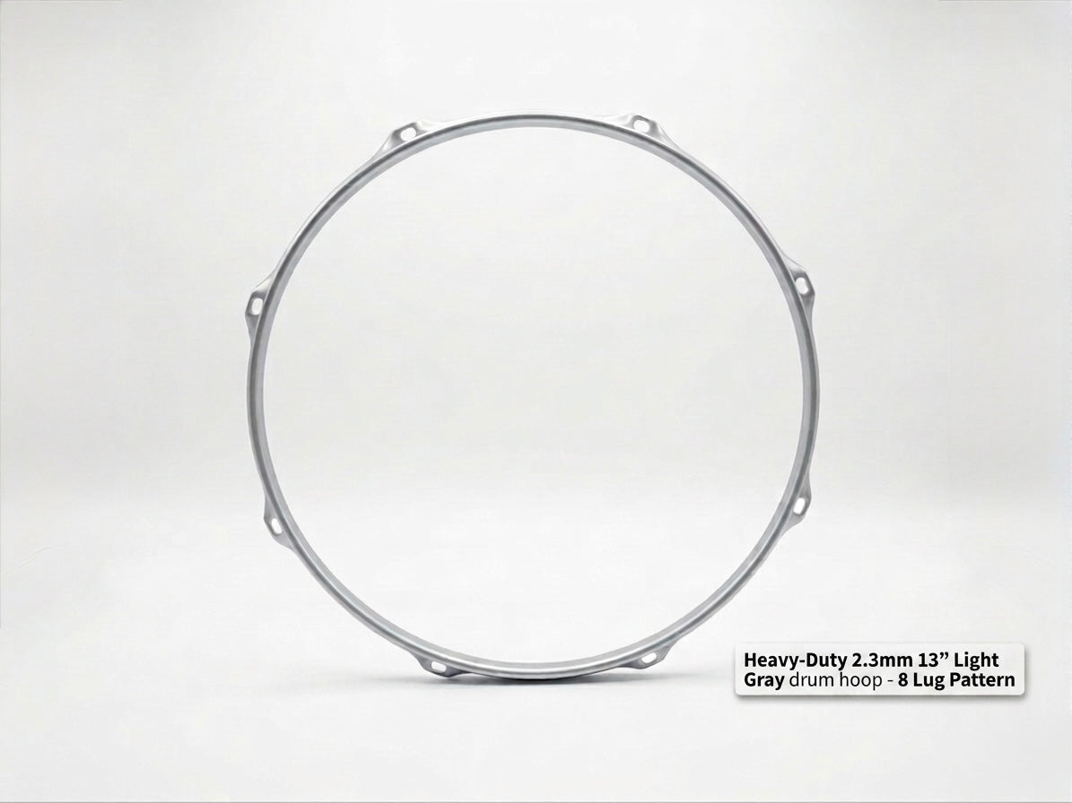 Dolby 13” Gray Hoop 8 Lug 2.3 mm Heavy Duty Triple Flange