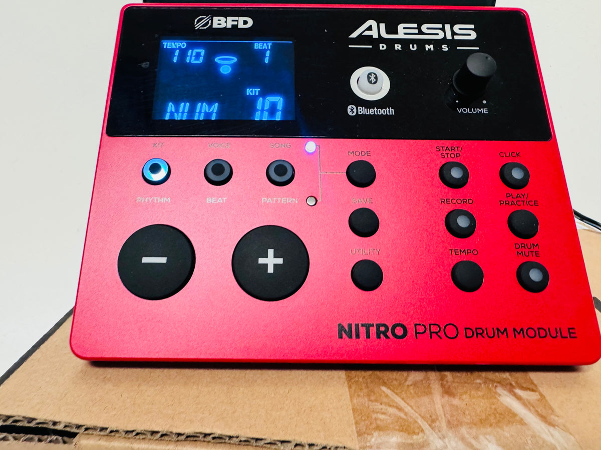 Used Alesis Nitro PRO Drum Module BFD Brain with Cables